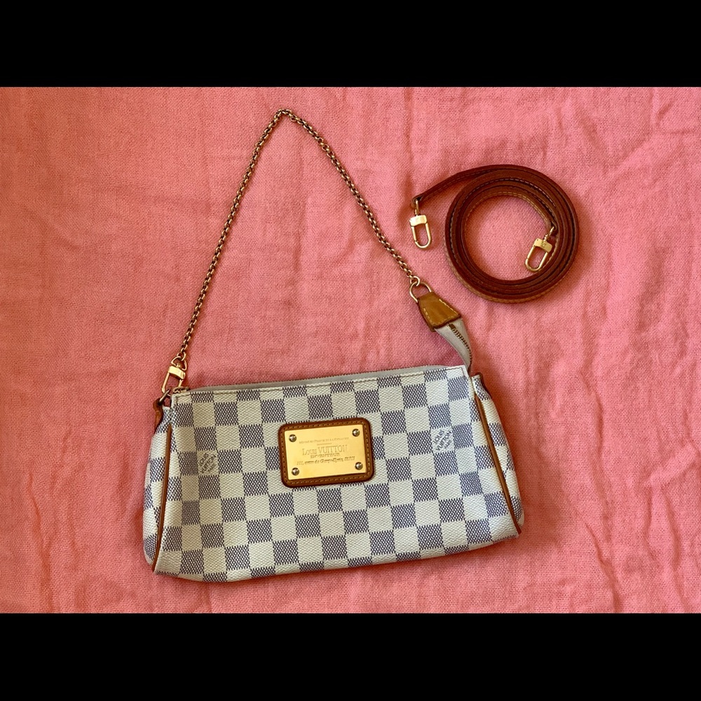 Louis Vuitton Eva Clutch in Damier Azur